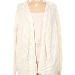 Cream knitted cardigan (M)